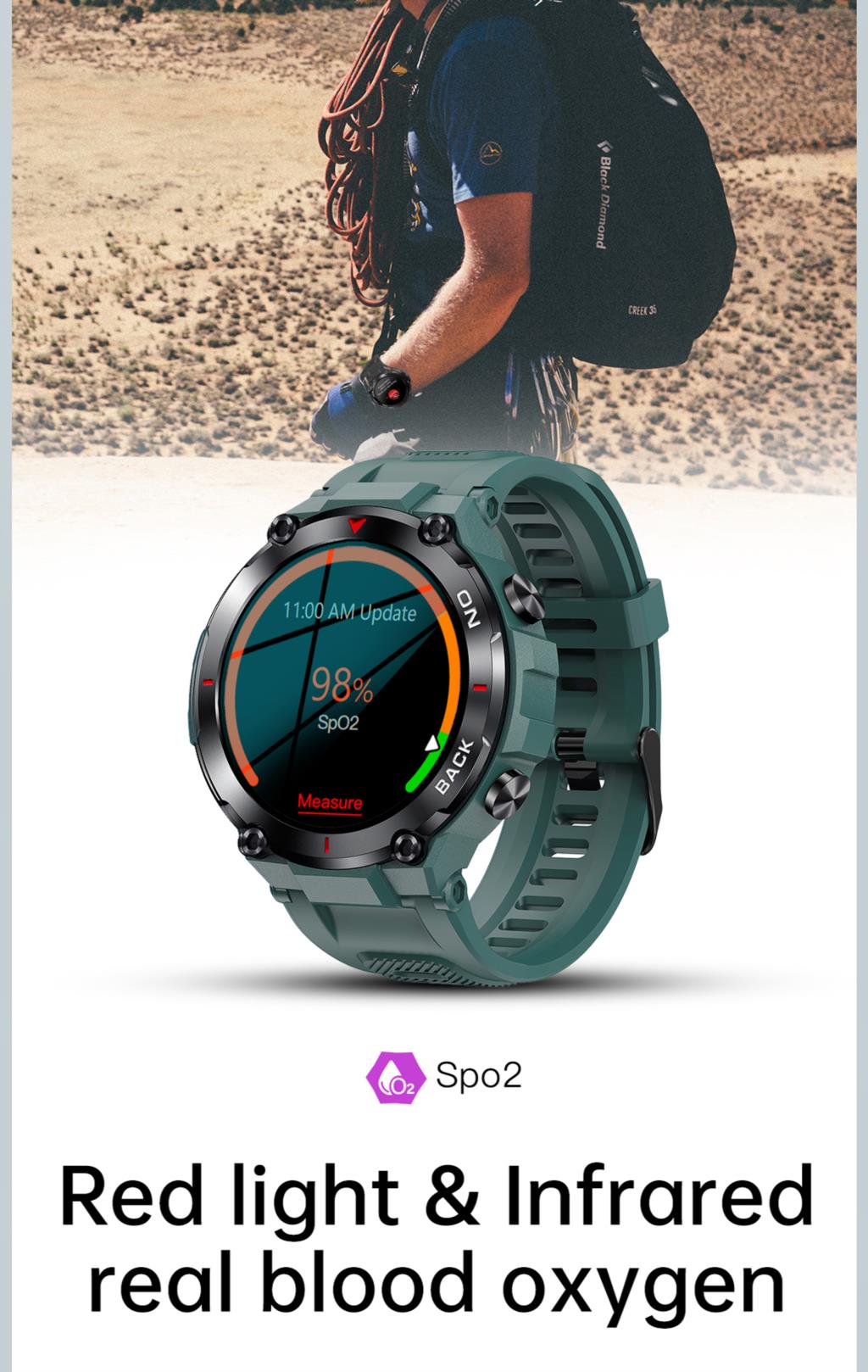 SmartWare Rugged Military Smart Watch - Smart Ware Co