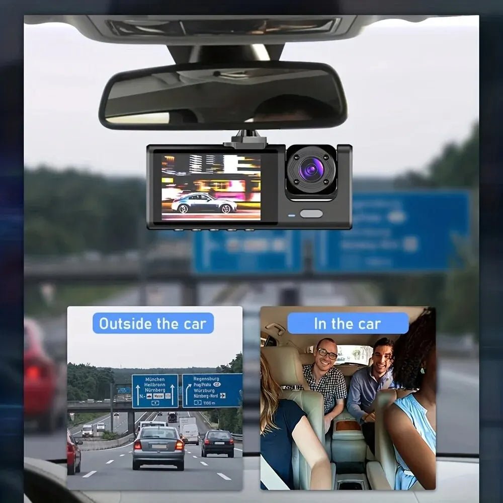 3 - Channel Recording Advanced HD Dashcam - Smart Ware Co